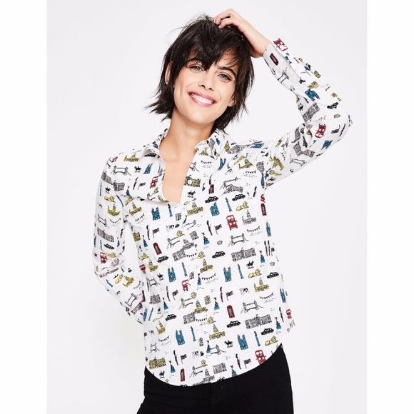 Boden | Classic Shirt London Print - Picture 1 of 7